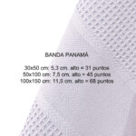 Juego de toallas nido de abeja con panama - Image 3