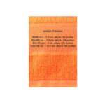 TOALLA NARANJA CON PANAMA - Imagen 2