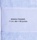 Chal de baño azul celeste con panama - Image 2