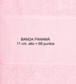 Chal de baño rosa con panama - Image 2
