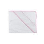 CAPA DE BAÑO BLANCA-ROSA CON PANAMA