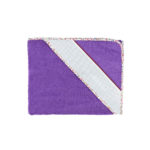 Capa de baño lila ribete flores con panama