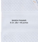 Chal de baño mod.SPICA blanco con panama - Imagen 2