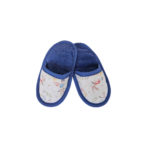 ZAPATILLAS DE BAÑO INFANTILES AÑIL/TELA CONEJITOS