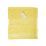Chal de baño mod.SPICA amarillo pálido con panama