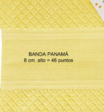 Chal de baño mod.SPICA amarillo pálido con panama - Imagen 2