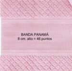 Chal de baño mod.SPICA rosa con panama - Imagen 2