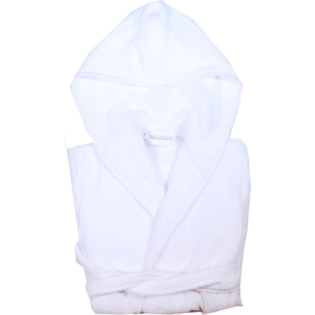 BRBT01 ALBORNOZ CAPUCHA COLOR BLANCO RIBETE BLANCO - Image 1